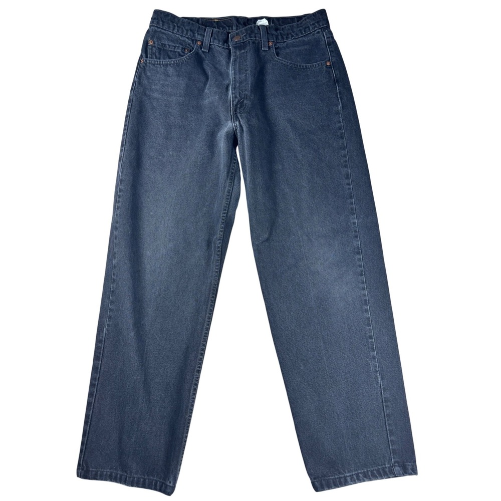 Levis 550 1998 Relaxed Fit Jeans Mens 36x30 Faded Black Denim Vintage 00550-0260